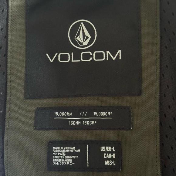 Volcom Insulated Battle snow Pants waterproof slim fit boot cut waterproof large - Picture 3 of 13